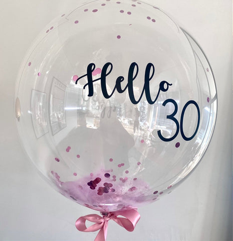 Ballonpost - Confetti Bubble Hello 30