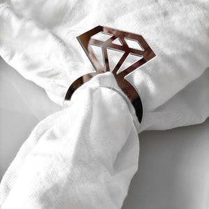 Bordkort - Diamant servietring