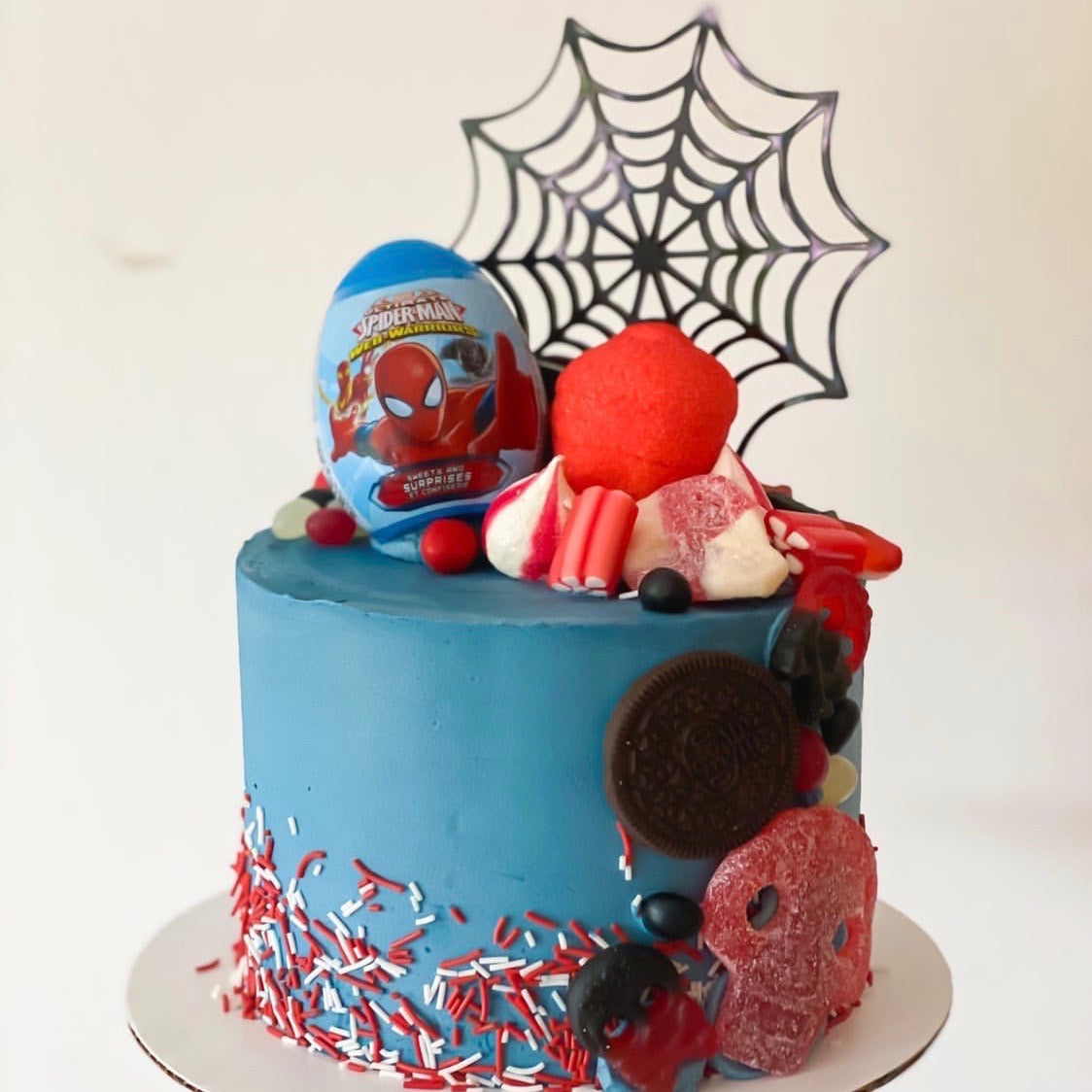 Børnefødselsdags kagepynt - Caketopper Spiderman